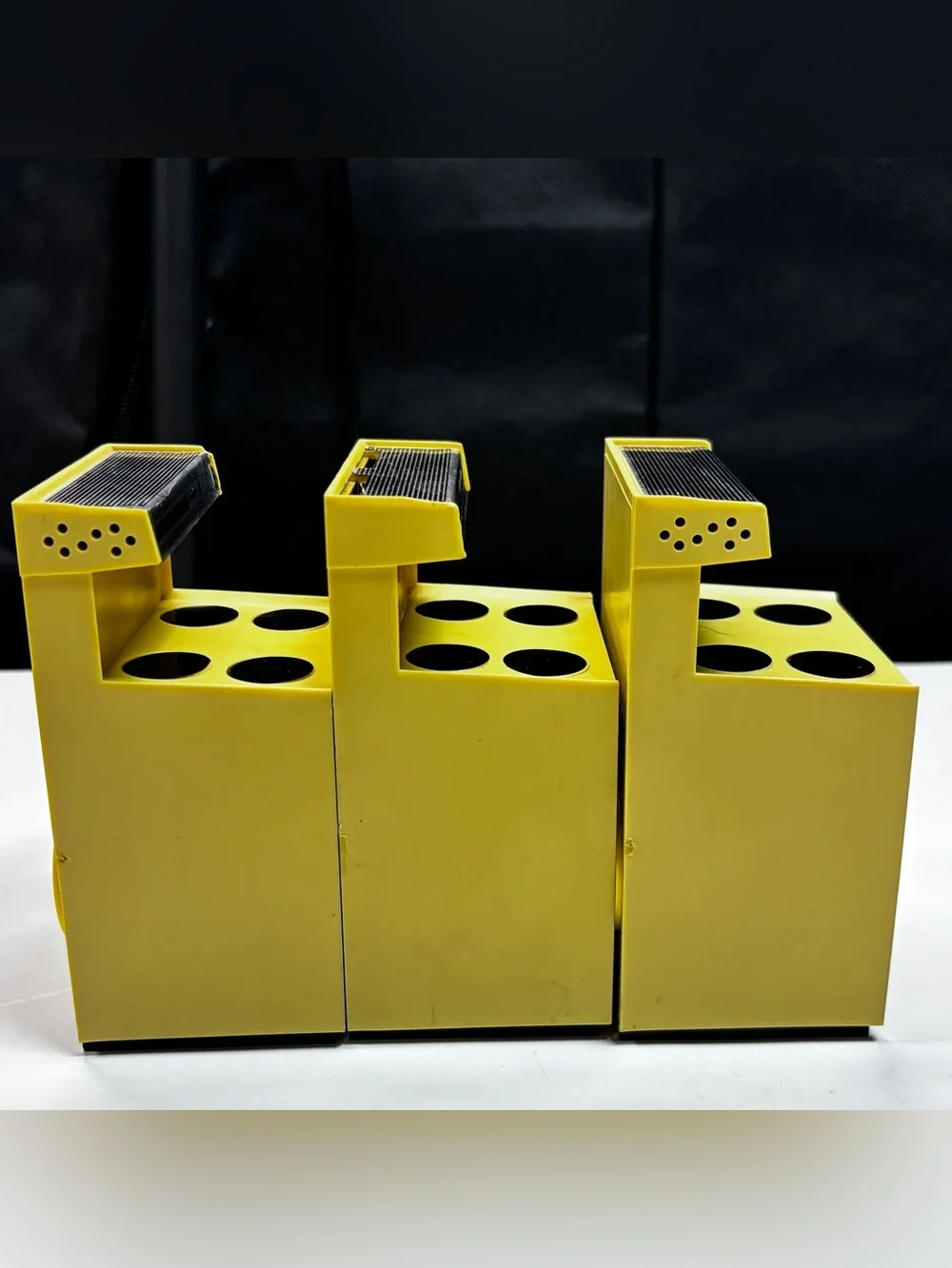 Tappan Yellow Stove Range Plastic 2 Salt & Pepper Shakers 1 Salesman Sample Vtg